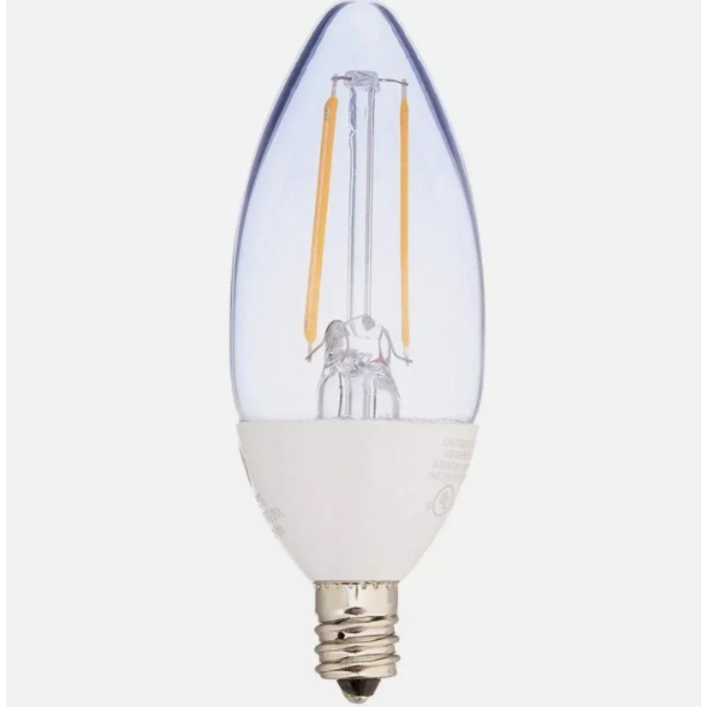 GE Reveal Dimmable Candelabra Base‎ BC Shape LED Light Bulb 240 Lumens 3w